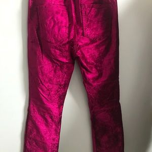 Free People Crop Velvet Pants